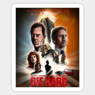 DIE HARD poster Sticker